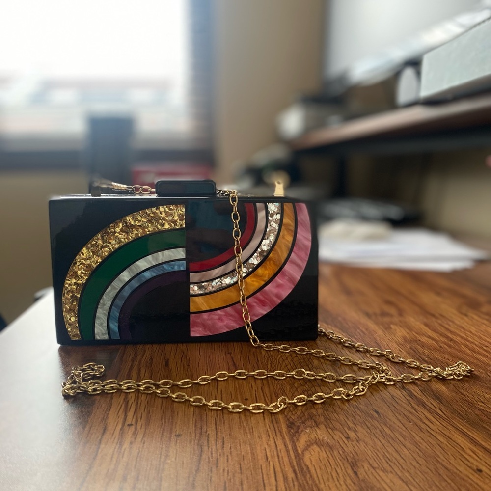 Sam Edelman Circus colorful clutch/bag